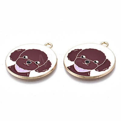 Eco-Friendly Alloy Enamel Pendants X-ENAM-Q437-054B-NR-1