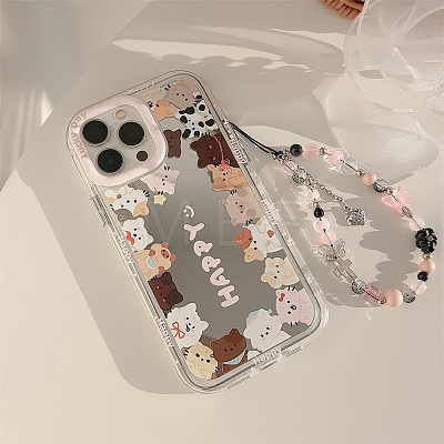 Cat Mirrored Axrylic Mobile Phone Cover PW-WG472D8-10-1