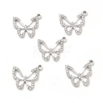 Alloy Rhinestone Pendants ALRI-C007-10P-1