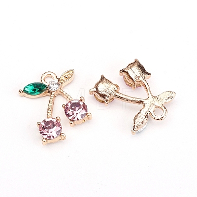 Alloy Rhinestone Pendants ALRI-WH0005-12B-1