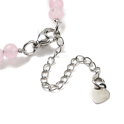 Natural Rose Quartz Round & Synthetic Non-magnetic Hematite & White Shell Beaded Bracelets for Women BJEW-K251-02A-1