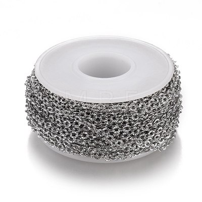 Tarnish Resistant 304 Stainless Steel Cable Chains CHS-A006-02B-P-1