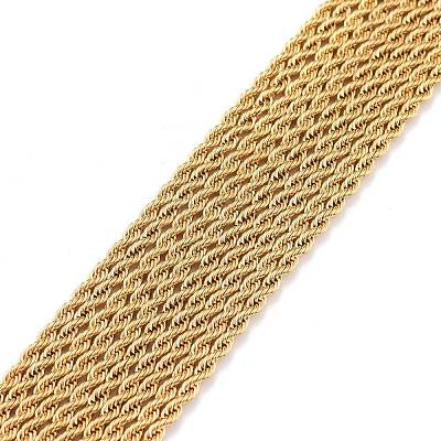 304 Stainless Steel Rope Chain Necklaces NJEW-L167-06B-G-1