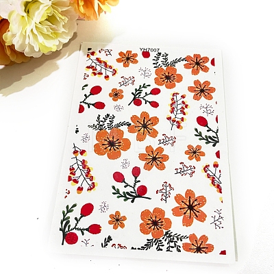 Flower Pattern Ceramics Clay Water Transfer Paper PW-WG201F6-01-1