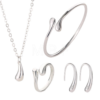 Alloy Pendant Necklaces & Bangle & Rings & Ear Clip Sets WG6BE4F-02-1