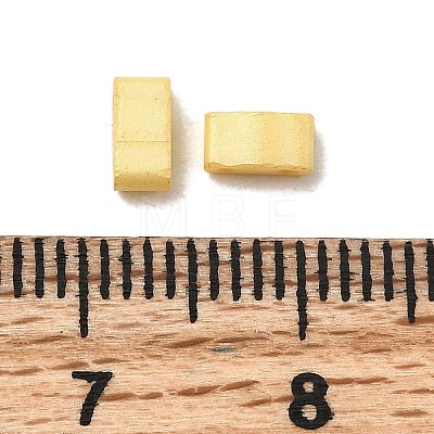 2-Hole Baking Paint Glass Seed Beads SEED-S023-17B-38-1