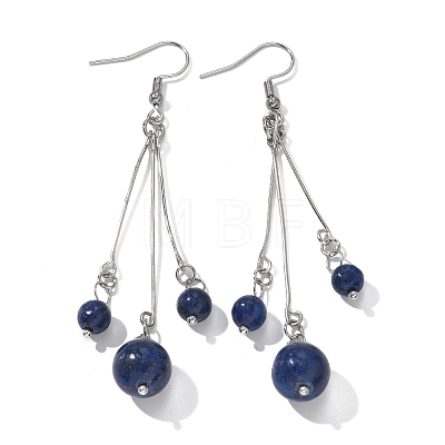 Natural Gemstone Dangle Earrings Sets EJEW-JE02813-1