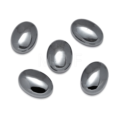 Non-magnetic Synthetic Hematite Cabochons G-P162-04-18x25mm-01-1