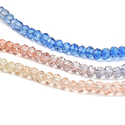 Transparent Painted Glass Beads Strands DGLA-A034-T1mm-A02-1