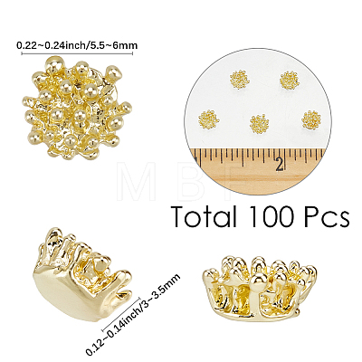 100Pcs Alloy Cabochons FIND-SC0022-09G-1