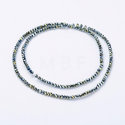 Electroplate Glass Bead Strands X-EGLA-R080-2mm-05-1