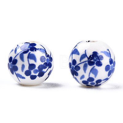 Handmade Porcelain Beads PORC-E021-02B-1