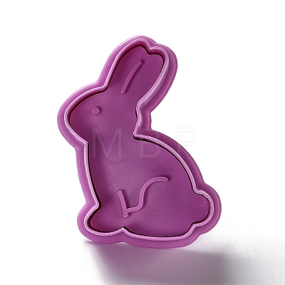 Easter Themed PET Plastic Cookie Cutters X-DIY-K056-09-1