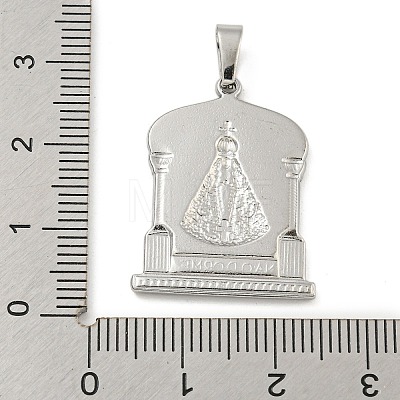 Non-Tarnish 304 Stainless Steel Pendants STAS-B071-02H-16P-1