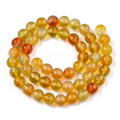 Glass Round Beads Strands GLAA-M044-01J-1