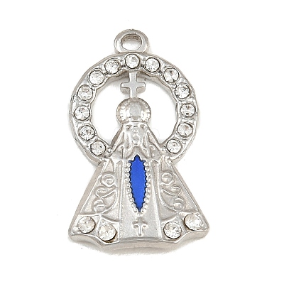304 Stainless Steel Enamel Pendants SA-CBABA5E-13P-1