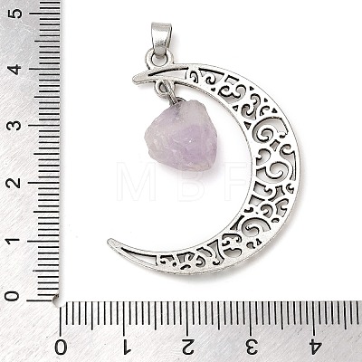Raw Rough Natural Amethyst Pendants GG-CBA2C9C-01AS-1