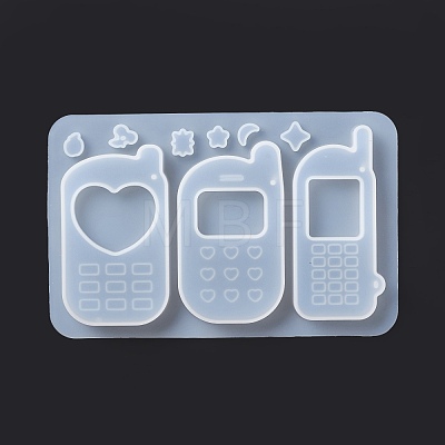 DIY Cellphone-shaped Pendant Food-grade Silicone Molds X-SIMO-D001-03-1