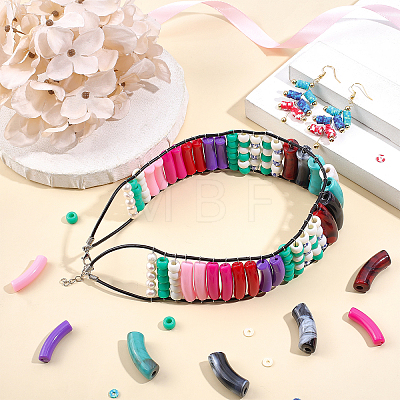  DIY Chunky Tube Beads Bracelet Making Kit DIY-NB0006-67-1