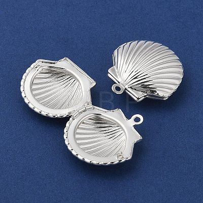 Rack Plating Brass Locket Pendants KK-K277-07S-1