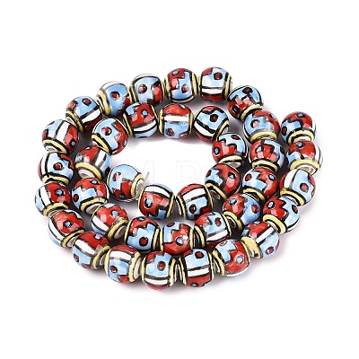 Handmade Porcelain Beads PORC-Q007-07D-1