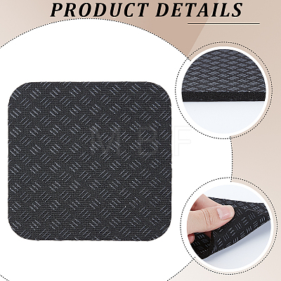 4Pcs Polyurethane & Silicone Anti-slip Treadmill Mat AJEW-GF0014-30-1