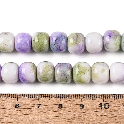 Ombre Effect Dyed Glass Beads Strands GLAA-N067-01A-06-1
