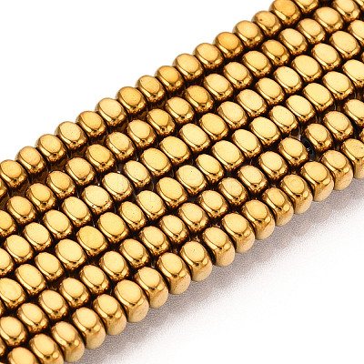 Electroplated Synthetic Non-magnetic Hematite Beads Strands G-T139-61B-1