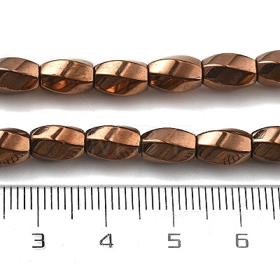 Electroplated Synthetic Non-magnetic Hematite Beads Strands G-P545-G02-02D-1