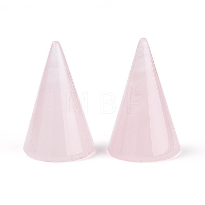 Natural Rose Quartz Ring Display Stands G-T144-06B-1