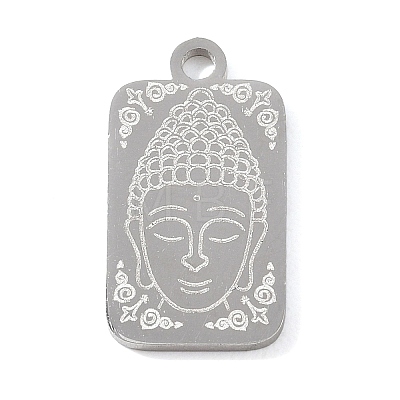 Buddhist 304 Stainless Steel Pendants SA-CBAE30B-02C-P-1
