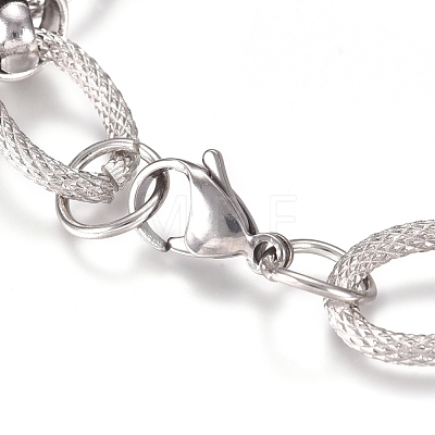 304 Stainless Steel Chain Bracelets BJEW-L661-05P-1