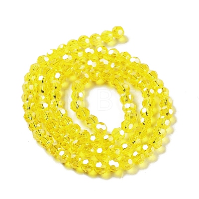 Electroplate Transparent Glass Beads Strands EGLA-A035-T4mm-A03-1