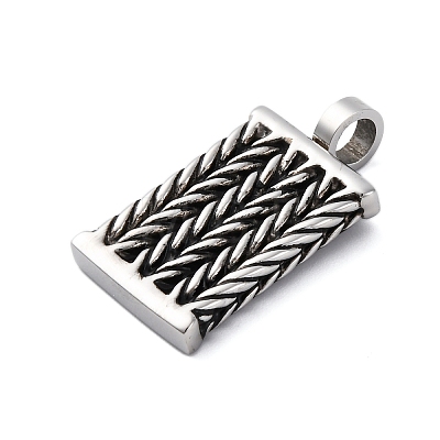 304 Stainless Steel Enamel Pendants STAS-U043-04P-1