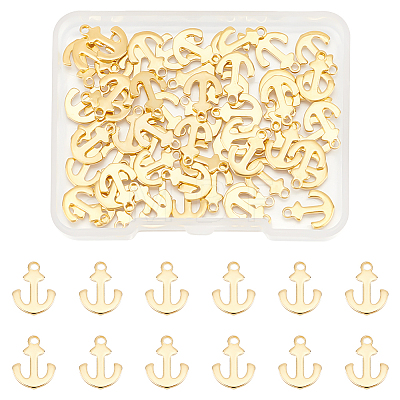 60Pcs 201 Stainless Steel Charms STAS-UN0059-10-1