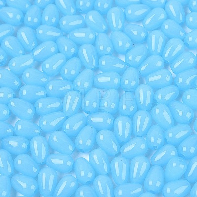 Imitation Jade Glass Beads GLAA-Q113-01A-B03-1