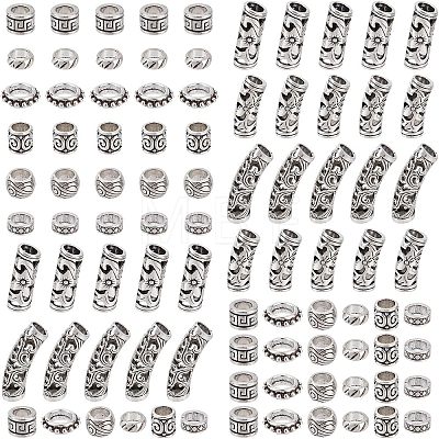 Tibetan Style Alloy Beads TIBEB-NB0001-10AS-1