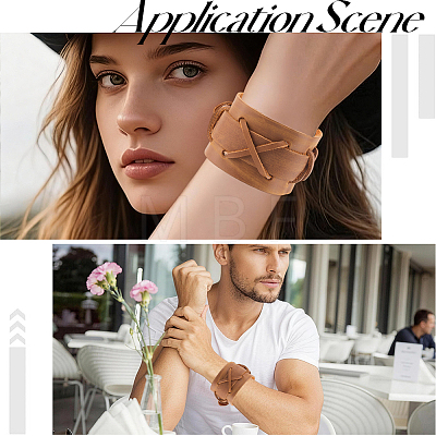 3Pcs 3 Styles Imitation Leather Cord Bracelets for Men BJEW-CL0001-54B-1