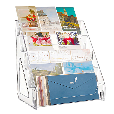 5-Tier Acrylic Display Riser Stands for Cosmetic Jewelry ODIS-UN0001-36B-1