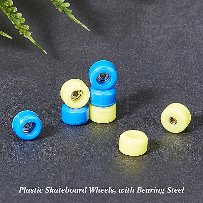 Fingerinspire Plastic Skateboard Wheels AJEW-FG0001-77A-1