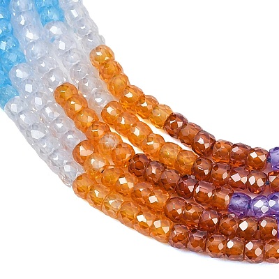 Cubic Zirconia Beads Strands ZIRC-P125-2x3mm-33-1