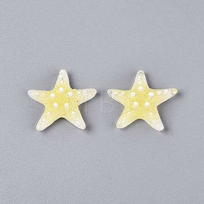 Transpant Resin & Paillette Decoden Cabochons CRES-Q222-01D-1