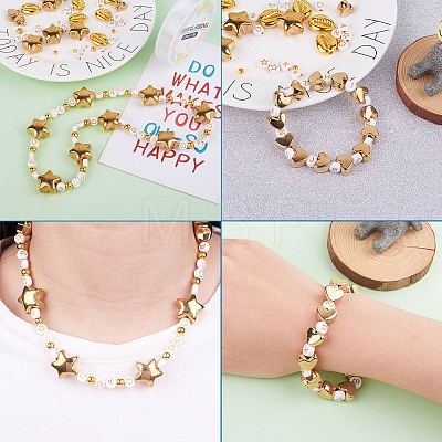 DIY Summer Themed Stretch Bracelet Making Kits DIY-TA0003-28-1