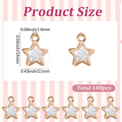 100Pcs Rack Plating Eco-Friendly Iron Charms IFIN-BM0001-03-1
