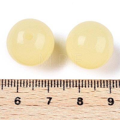 Opaque Acrylic Beads OACR-H038-09-02-1