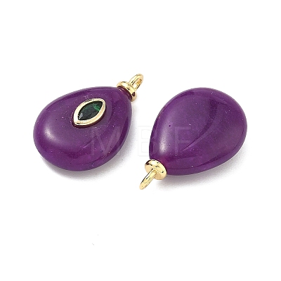 Natural White Jade Pendants KK-G555-17G-03-1