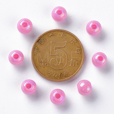 Opaque Acrylic Beads X-MACR-S370-D6mm-A02-1