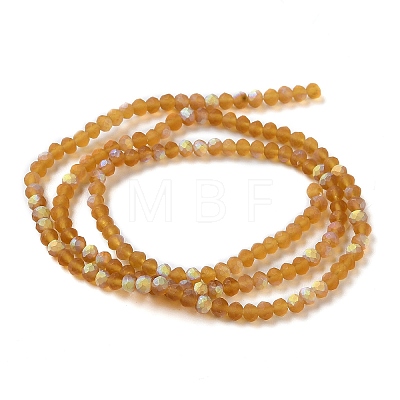 Imitation Jade Glass Beads Strands EGLA-A034-T2mm-MB04-1