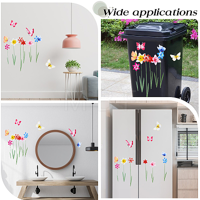 PVC Self Adhesive Wall Decorative Stickers STIC-WH0002-036-1