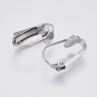 304 Stainless Steel Clip-on Earring Findings STAS-I097-025P-1